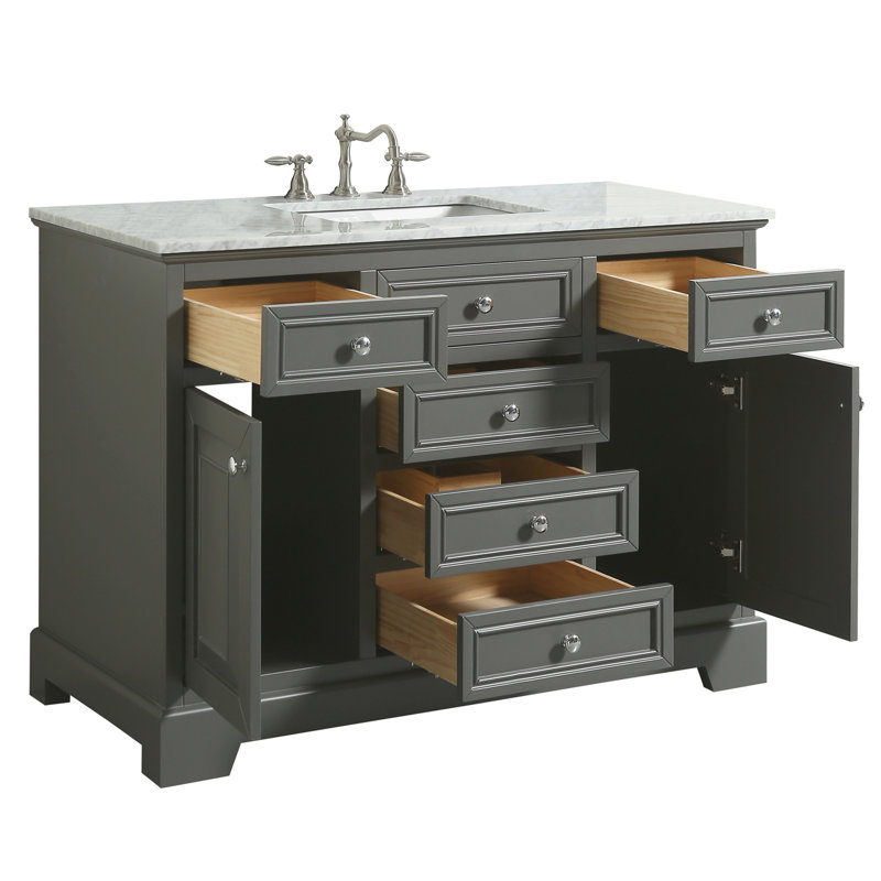 Highland Dunes Catalan 48'' Free Standing Single Bathroom Vanity with